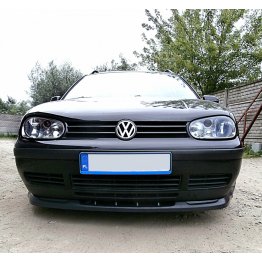 Накладка сплиттер на передний бампер на Volkswagen Golf IV